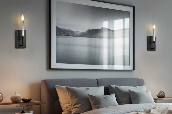 Orson Two Light Wall Sconce in Matte Black Z-Lite Canada