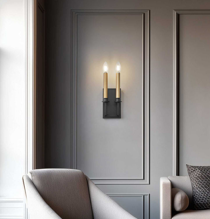Orson One Light Wall Sconce in Matte Black Z-Lite Canada