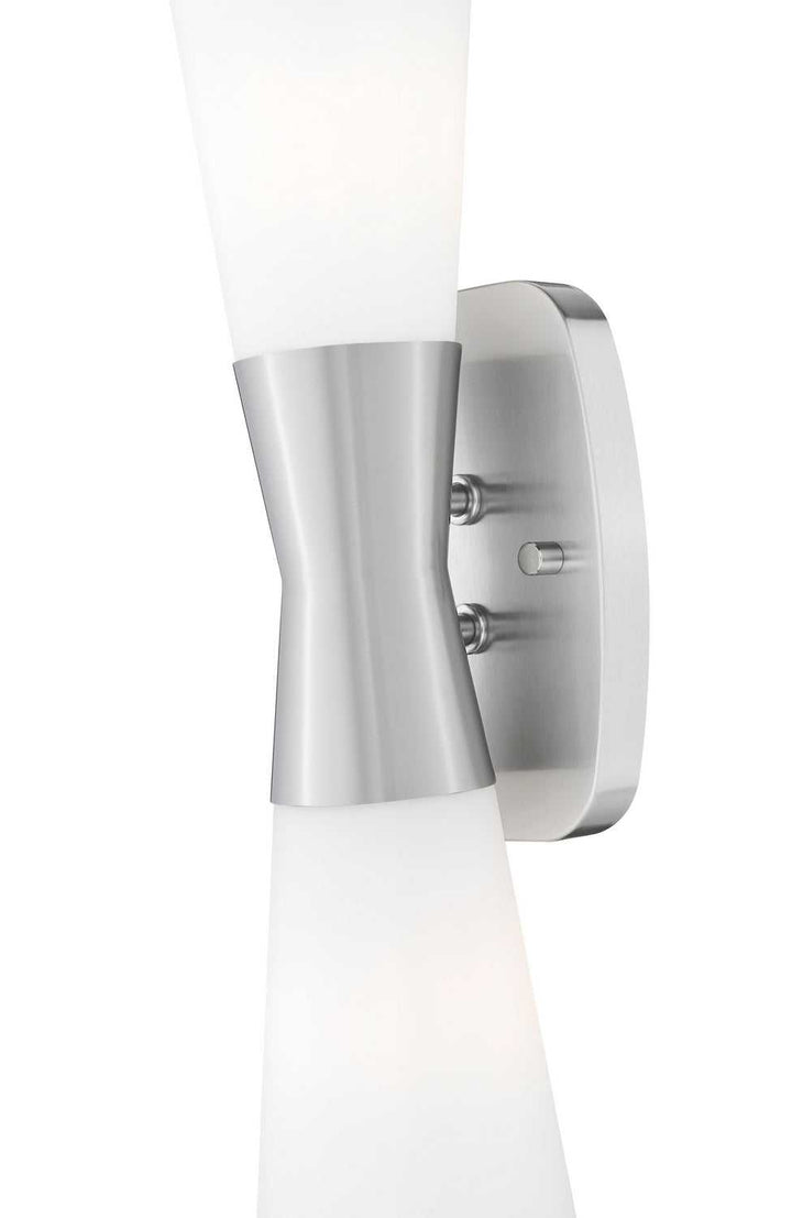 Emrys Two Light Wall Sconce in Brushed Nickel Z-Lite Canada