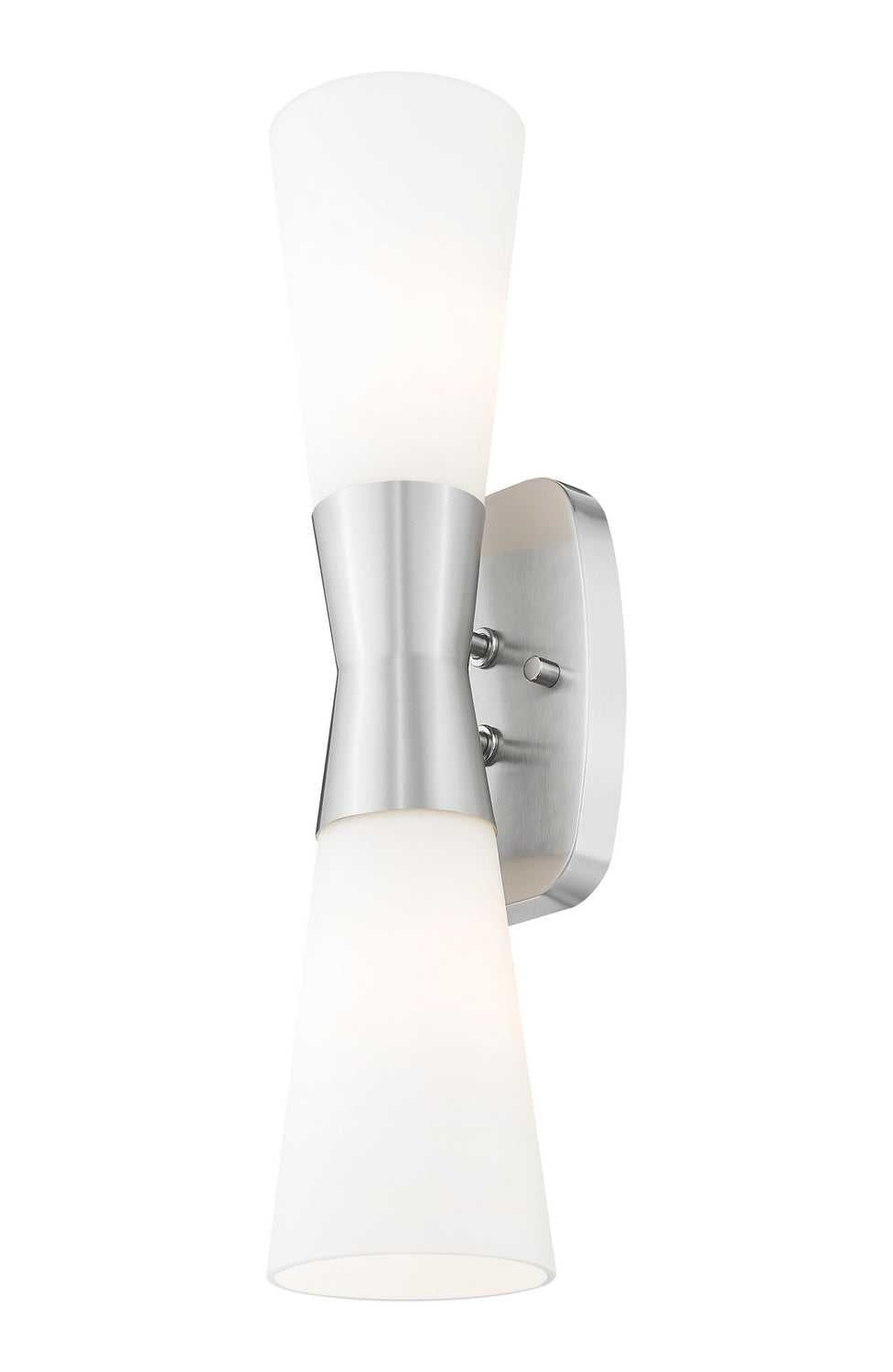 Emrys Two Light Wall Sconce in Brushed Nickel Z-Lite Canada