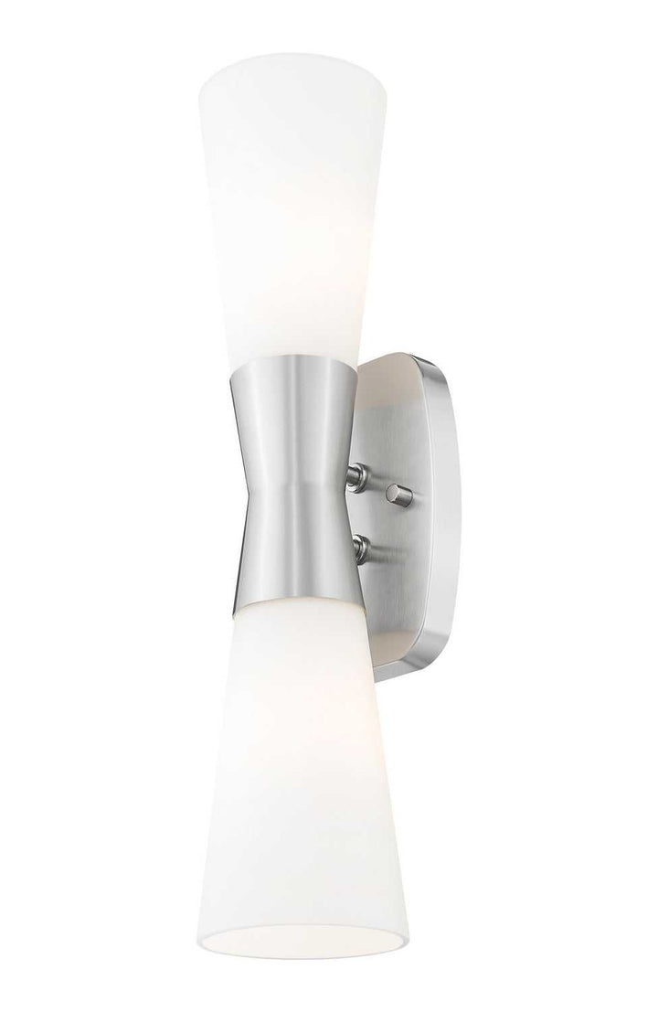 Emrys Two Light Wall Sconce in Brushed Nickel Z-Lite Canada