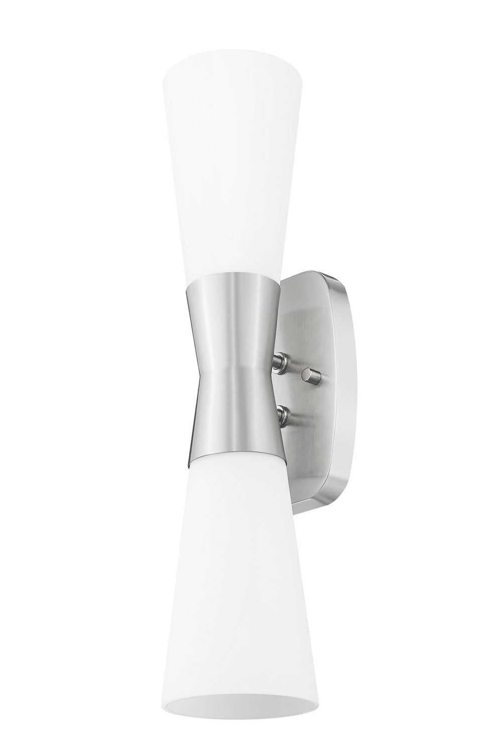 Emrys Two Light Wall Sconce in Brushed Nickel Z-Lite Canada