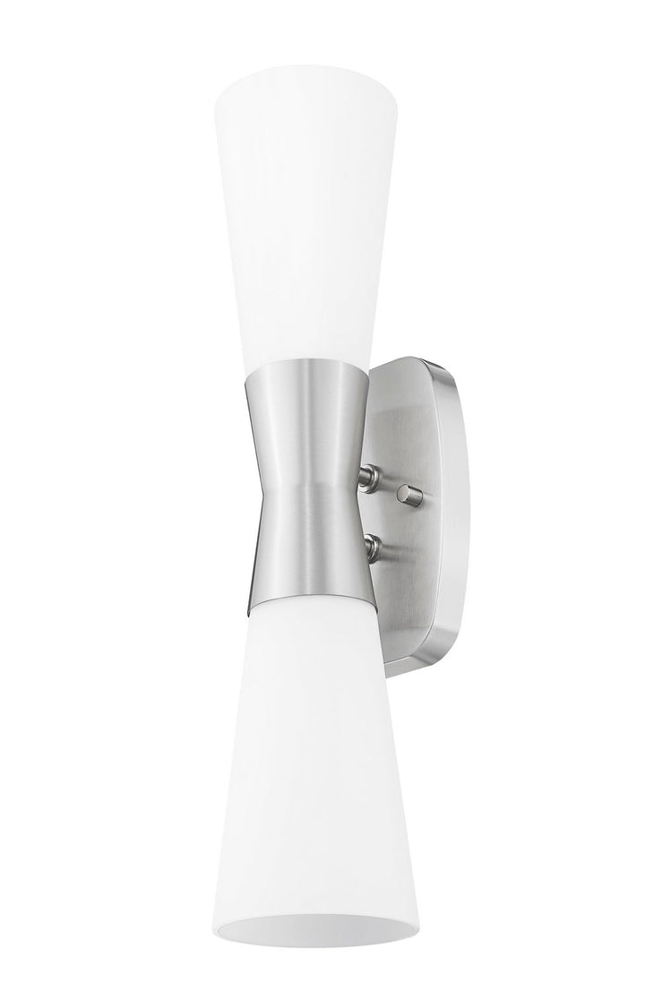 Emrys Two Light Wall Sconce in Brushed Nickel Z-Lite Canada
