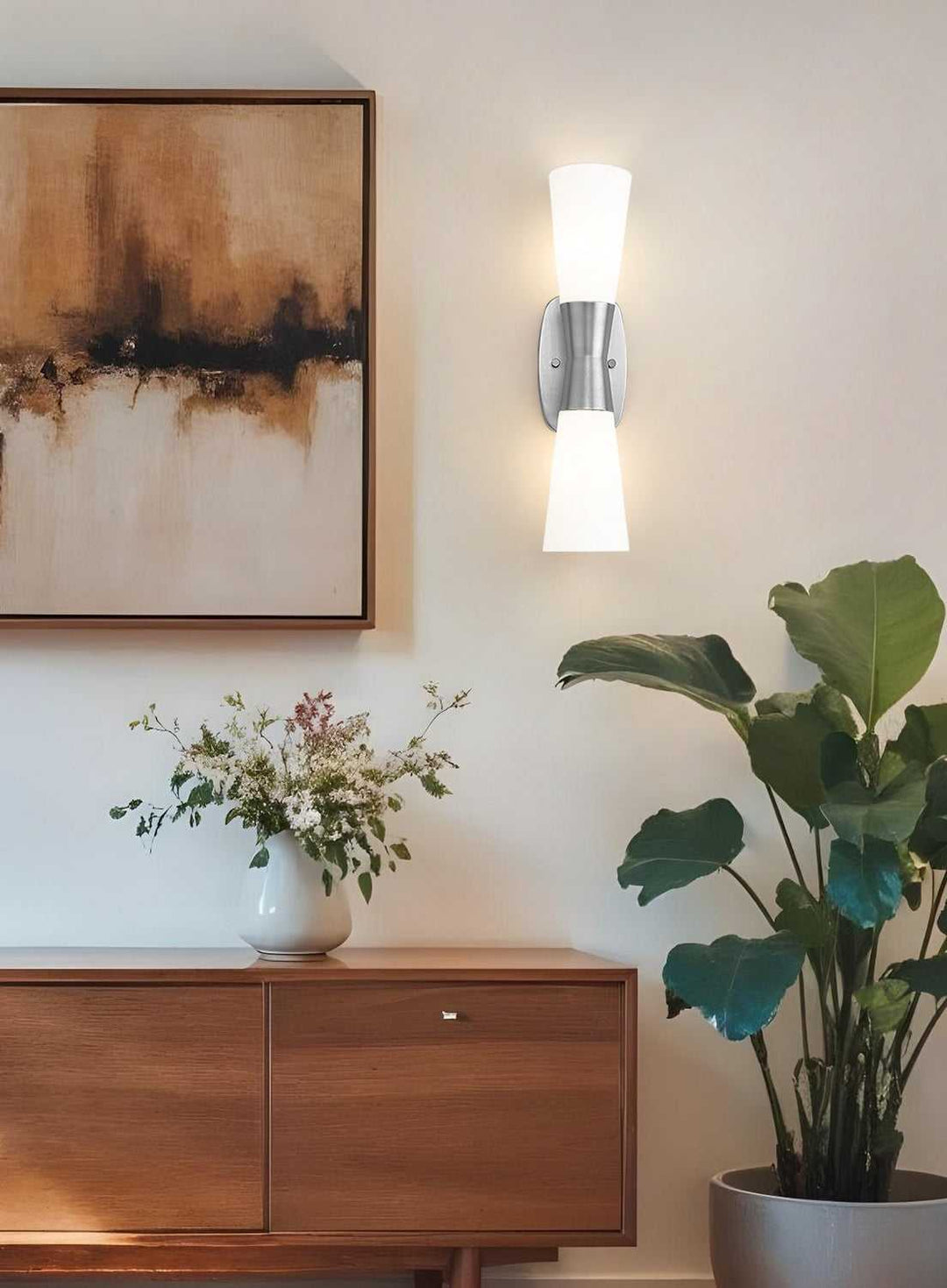 Emrys Two Light Wall Sconce in Brushed Nickel Z-Lite Canada