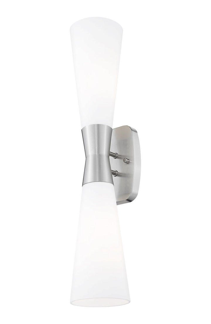 Emrys Two Light Wall Sconce in Brushed Nickel Z-Lite Canada