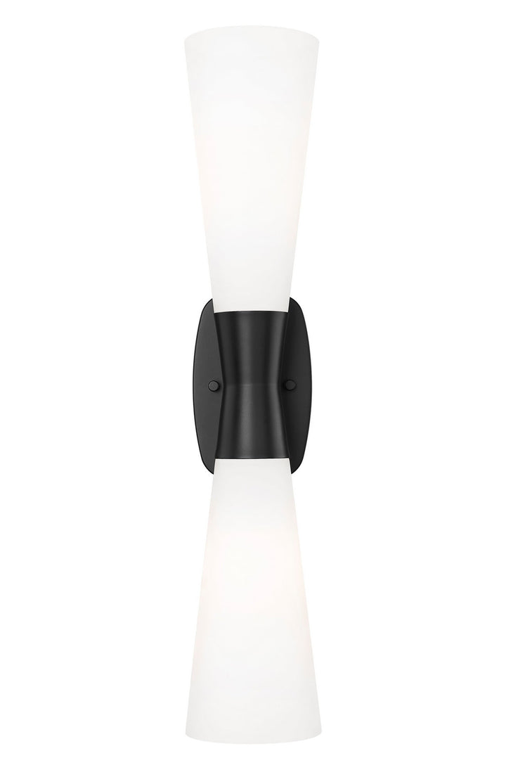 Emrys Two Light Wall Sconce in Matte Black Z-Lite Canada