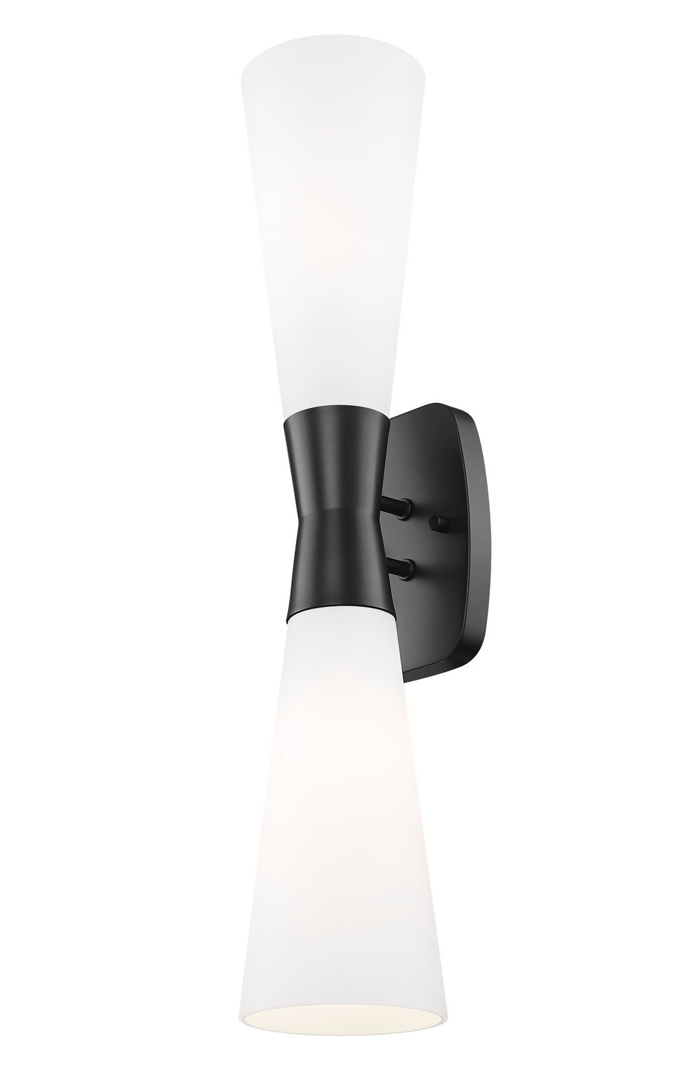 Emrys Two Light Wall Sconce in Matte Black Z-Lite Canada
