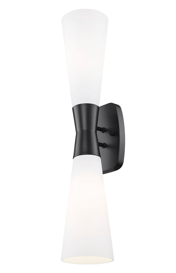 Emrys Two Light Wall Sconce in Matte Black Z-Lite Canada