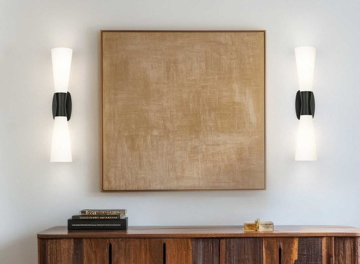 Emrys Two Light Wall Sconce in Matte Black Z-Lite Canada