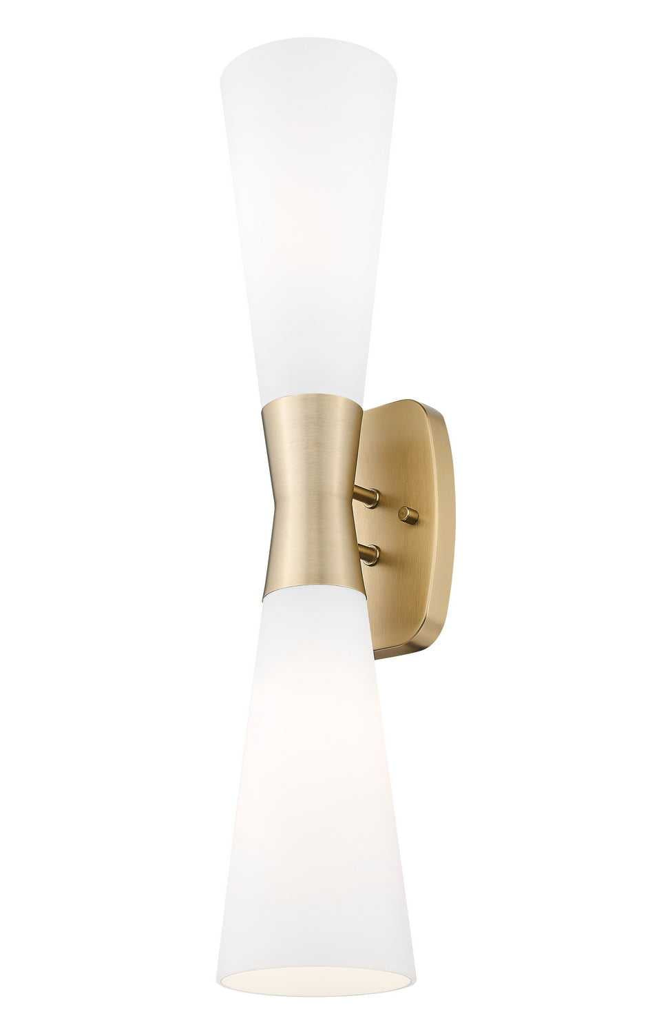 Emrys Two Light Wall Sconce in Modern Gold Z-Lite Canada
