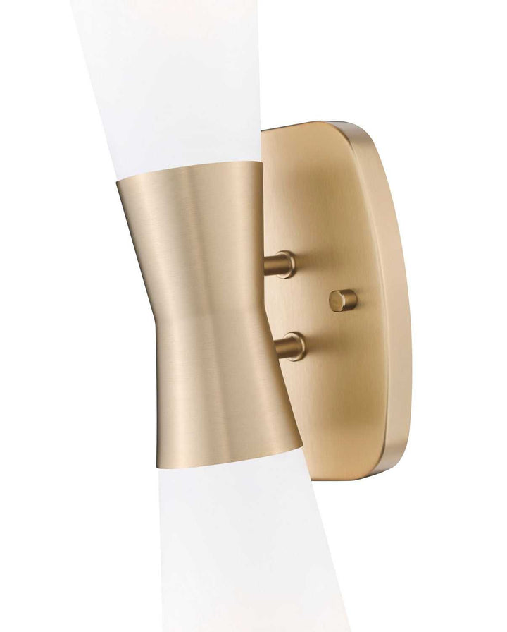 Emrys Two Light Wall Sconce in Modern Gold Z-Lite Canada