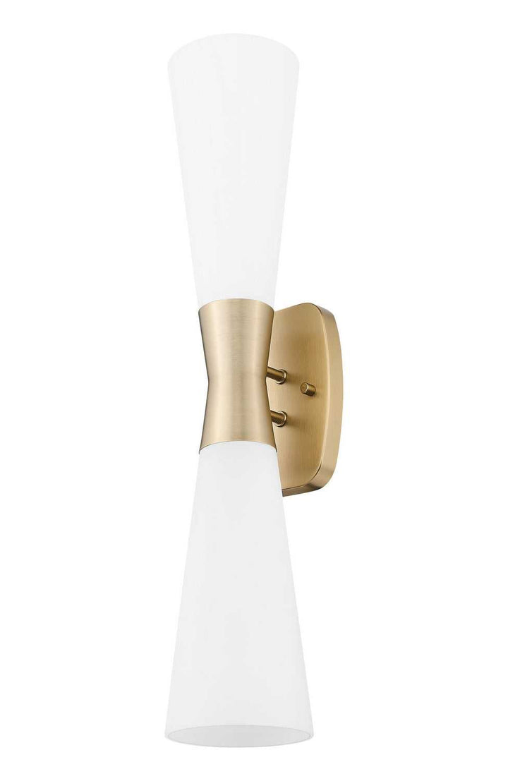 Emrys Two Light Wall Sconce in Modern Gold Z-Lite Canada