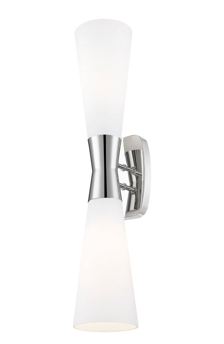 Emrys Two Light Wall Sconce in Polished Nickel Z-Lite Canada