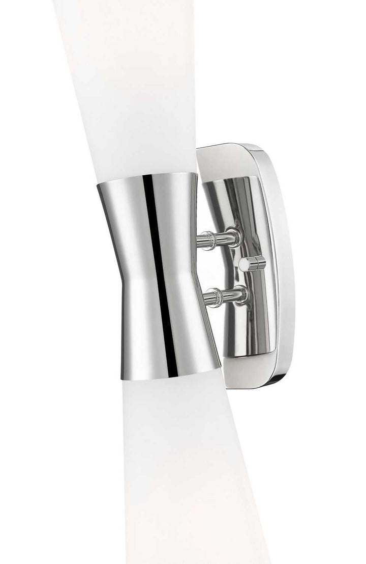Emrys Two Light Wall Sconce in Polished Nickel Z-Lite Canada