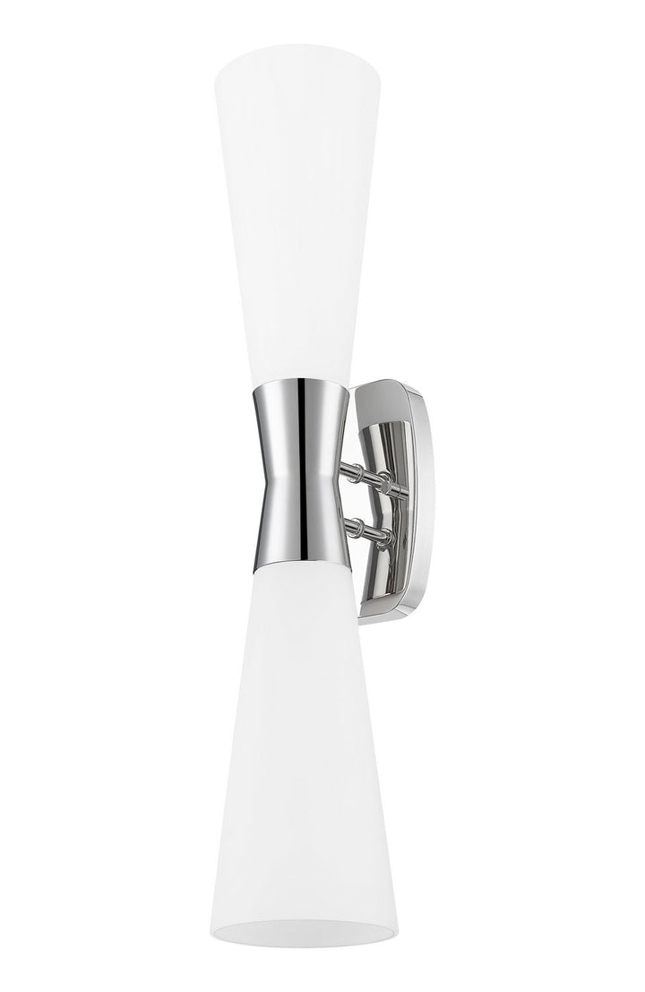 Emrys Two Light Wall Sconce in Polished Nickel Z-Lite Canada