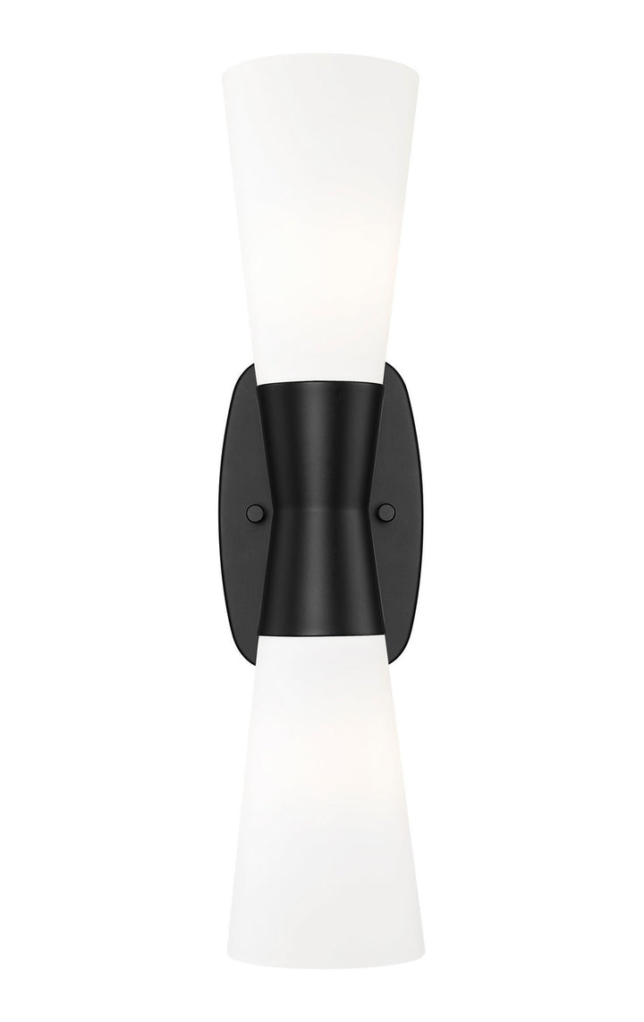 Emrys Two Light Wall Sconce in Matte Black Z-Lite Canada