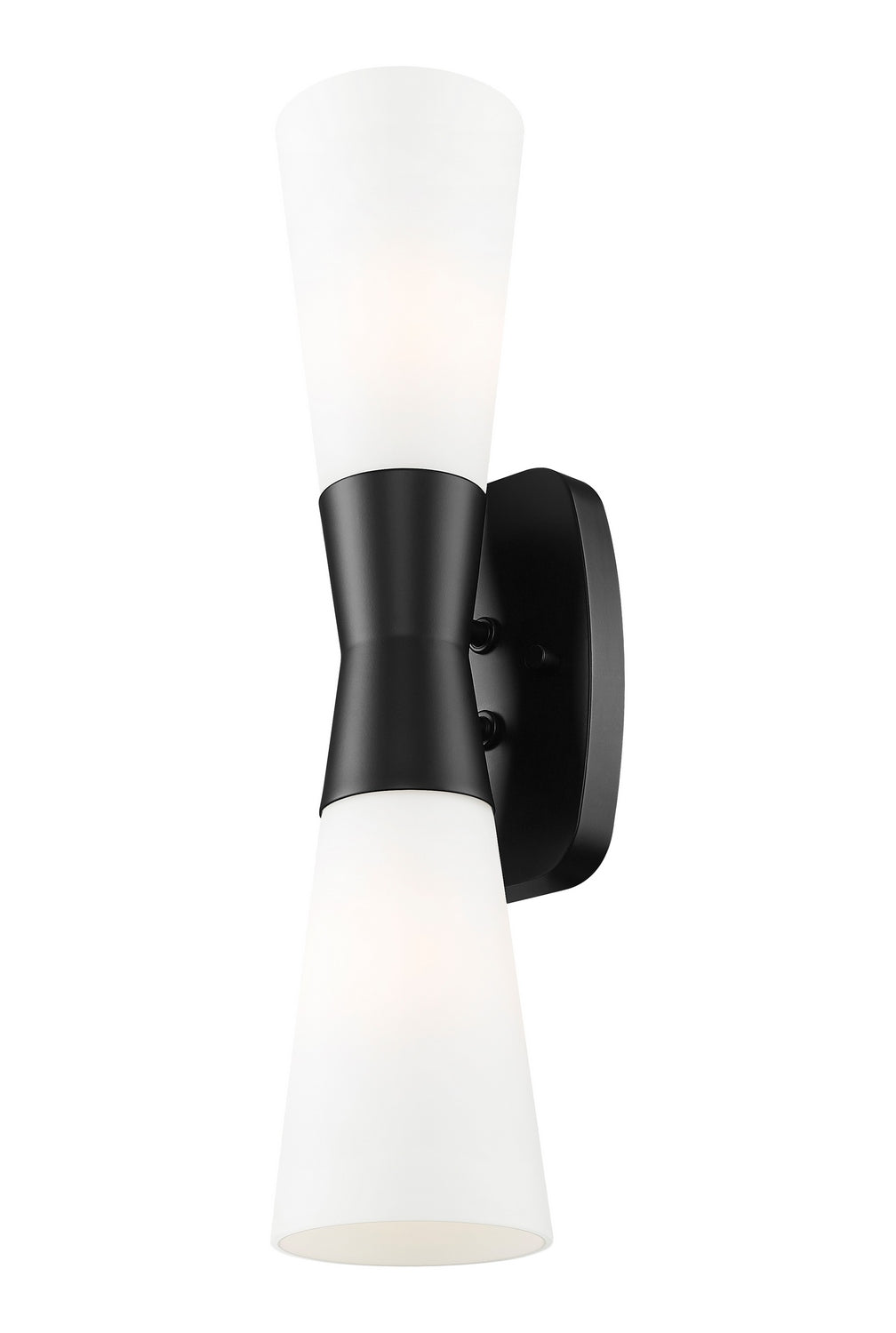 Emrys Two Light Wall Sconce in Matte Black Z-Lite Canada
