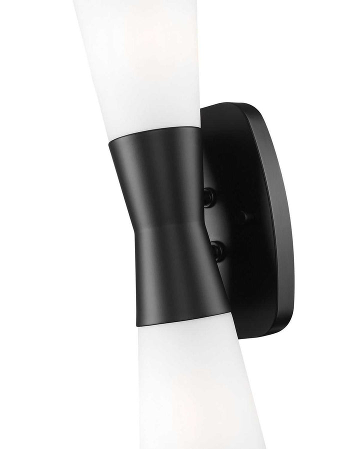 Emrys Two Light Wall Sconce in Matte Black Z-Lite Canada