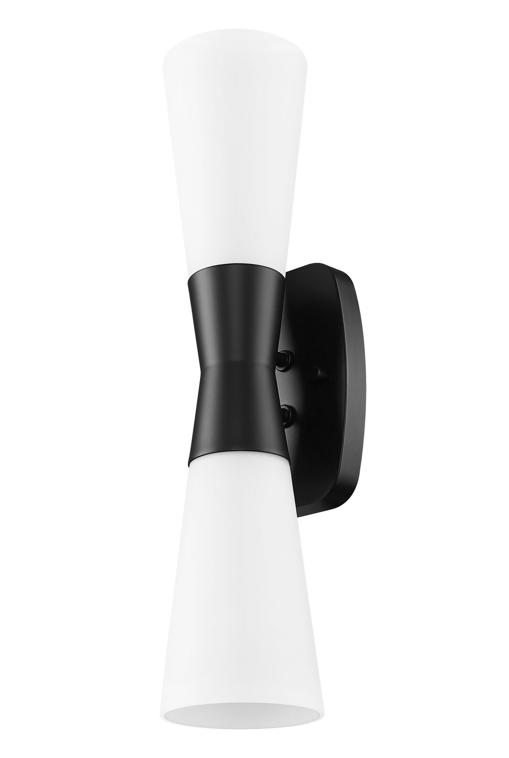 Emrys Two Light Wall Sconce in Matte Black Z-Lite Canada