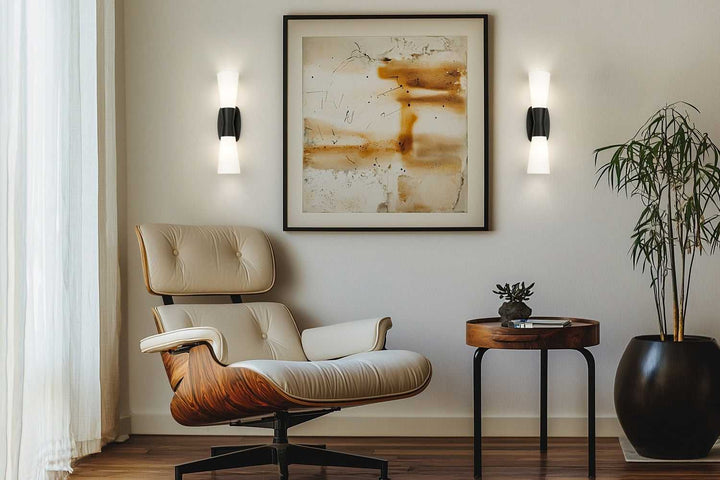 Emrys Two Light Wall Sconce in Matte Black Z-Lite Canada