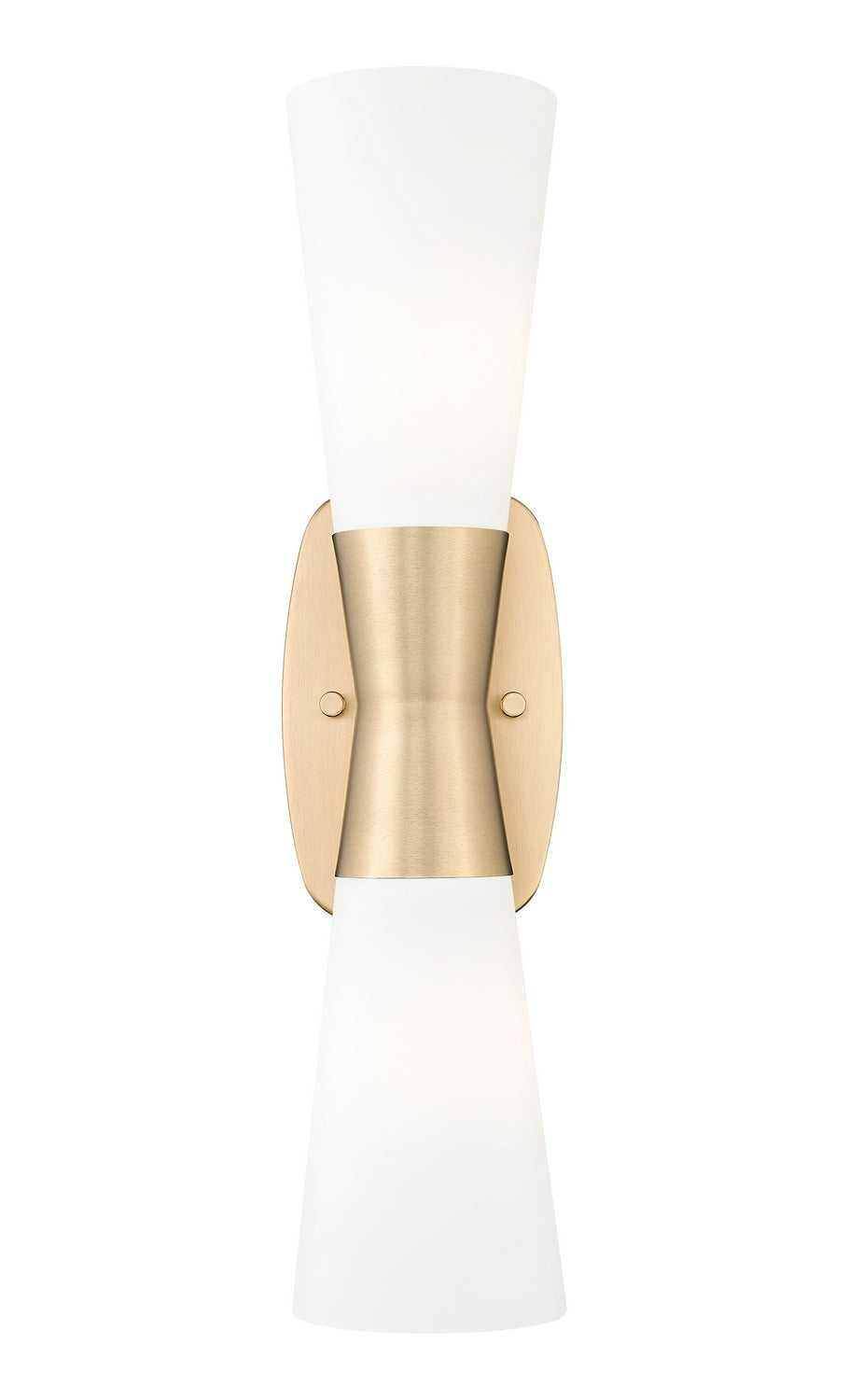 Emrys Two Light Wall Sconce in Modern Gold Z-Lite Canada