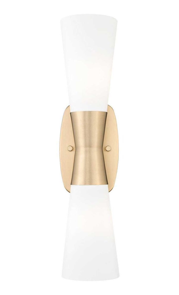 Emrys Two Light Wall Sconce in Modern Gold Z-Lite Canada
