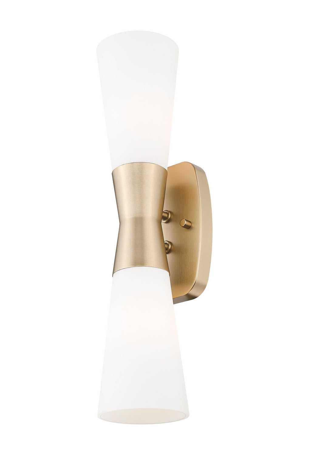 Emrys Two Light Wall Sconce in Modern Gold Z-Lite Canada