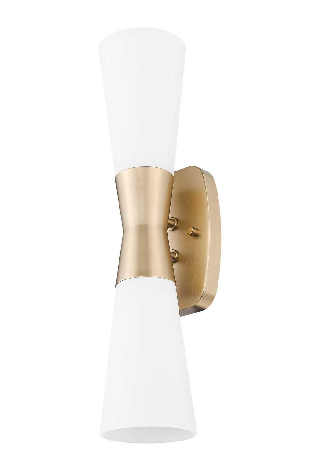 Emrys Two Light Wall Sconce in Modern Gold Z-Lite Canada