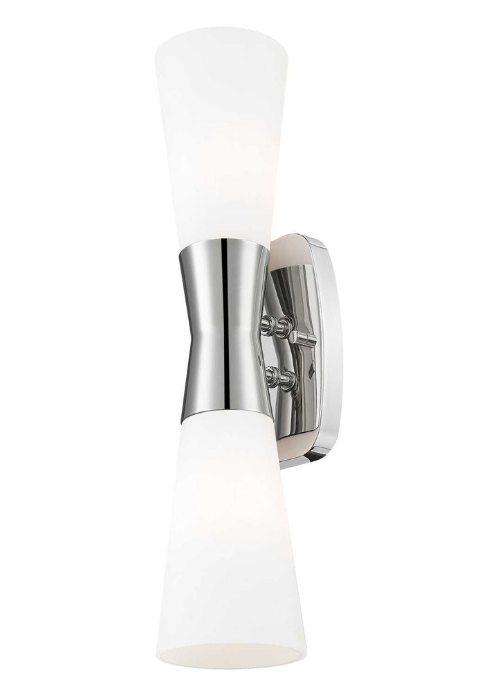 Emrys Two Light Wall Sconce in Polished Nickel Z-Lite Canada