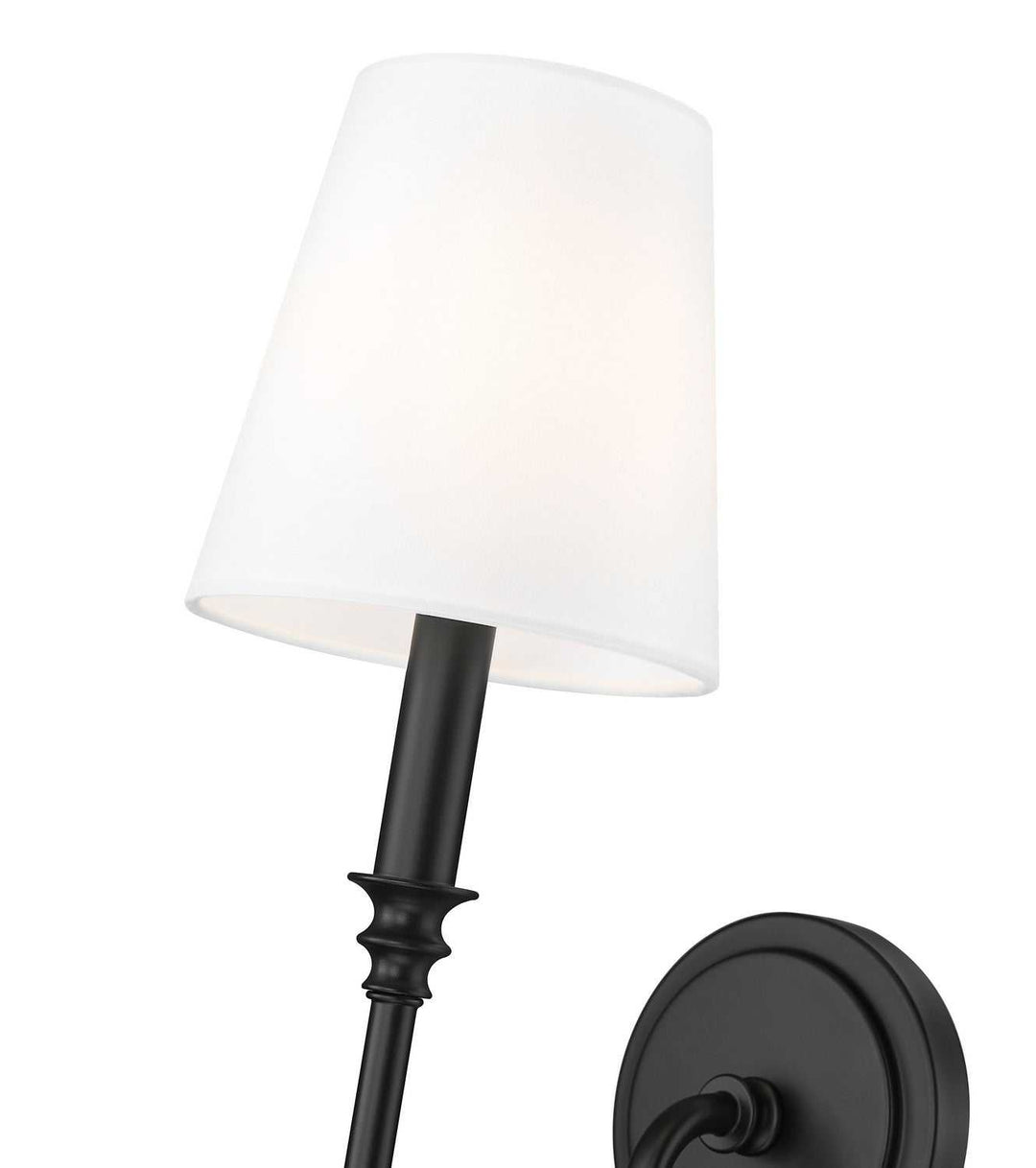 Jisele One Light Wall Sconce in Matte Black Z-Lite Canada