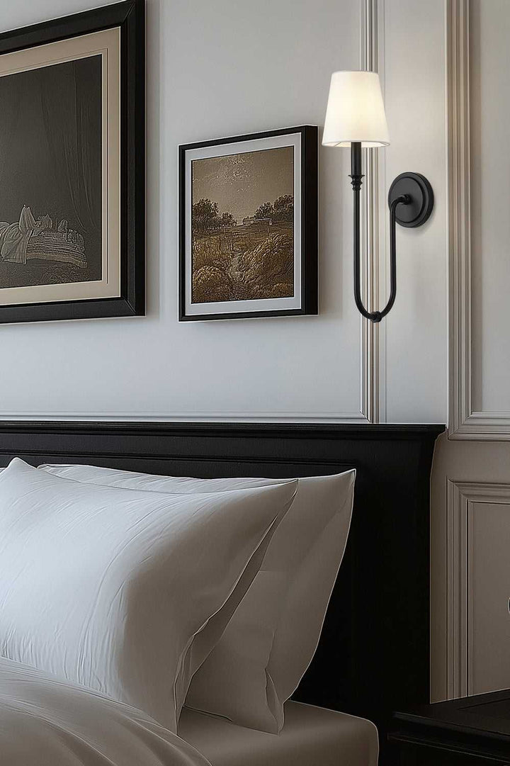 Jisele One Light Wall Sconce in Matte Black Z-Lite Canada