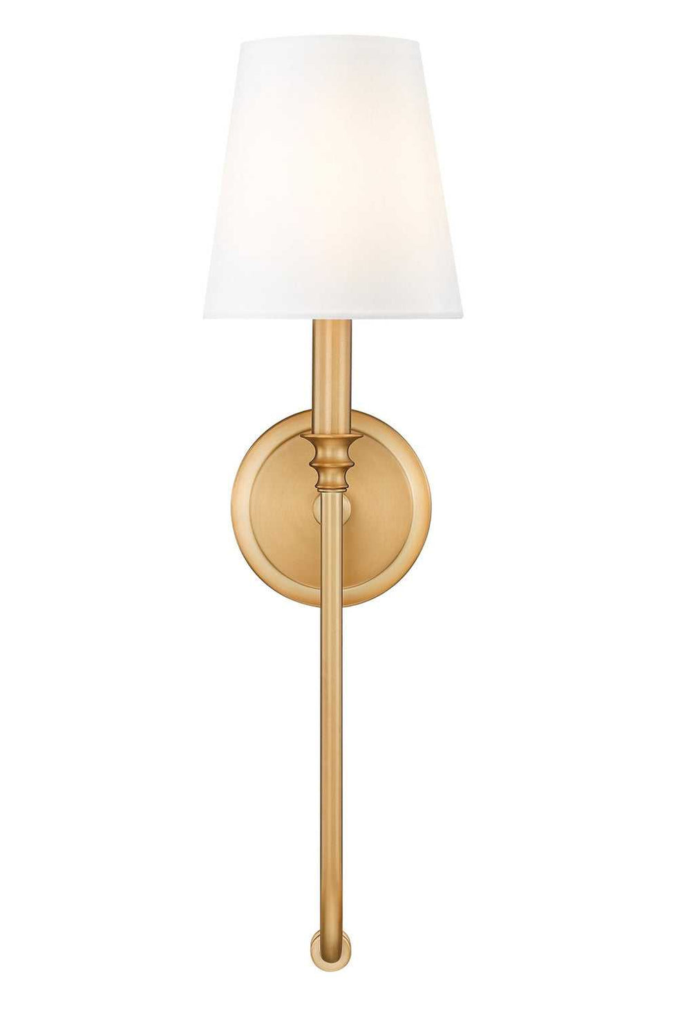 Jisele One Light Wall Sconce in Rubbed Brass Z-Lite Canada