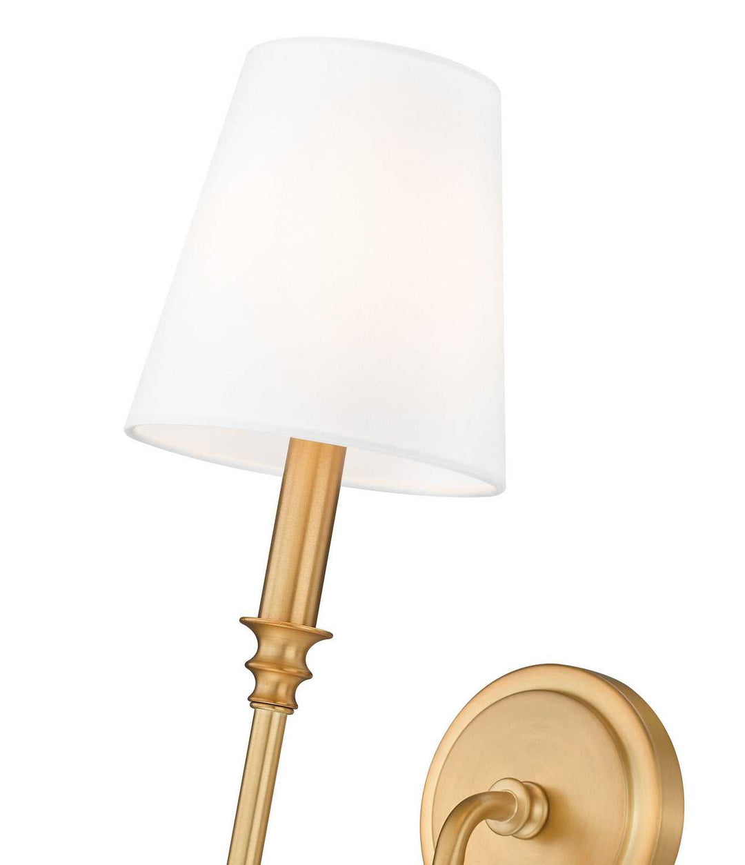 Jisele One Light Wall Sconce in Rubbed Brass Z-Lite Canada