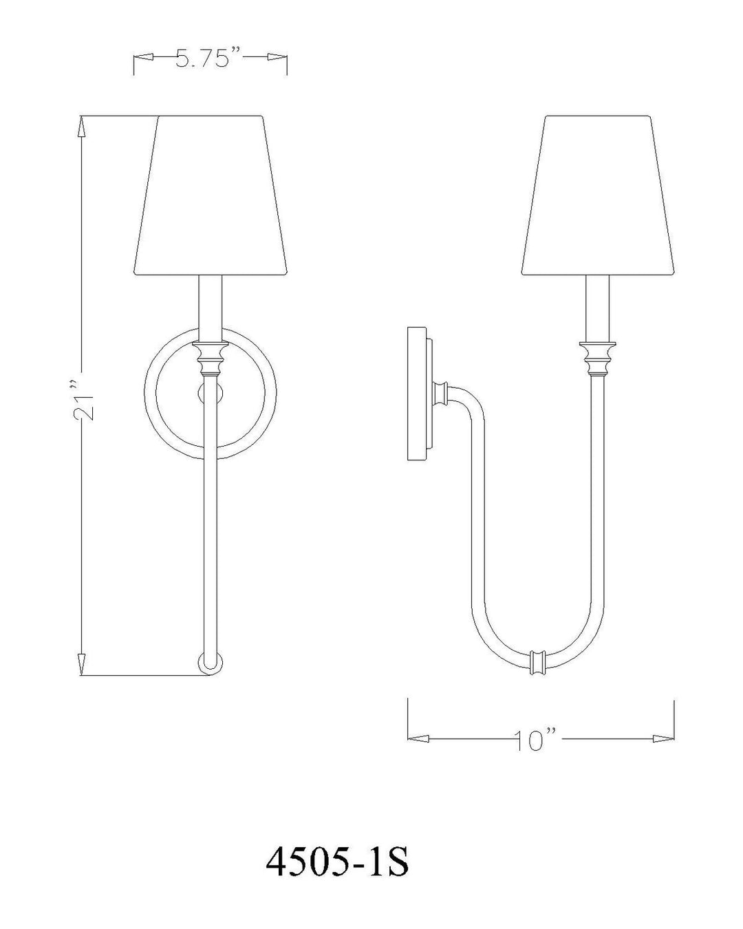 Jisele One Light Wall Sconce in Rubbed Brass Z-Lite Canada