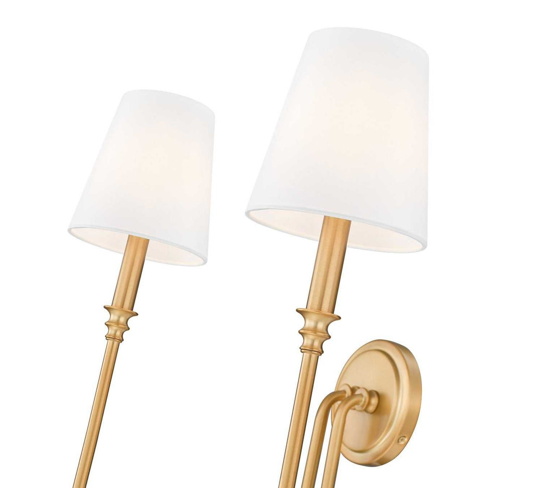 Jisele Two Light Wall Sconce in Rubbed Brass Z-Lite Canada