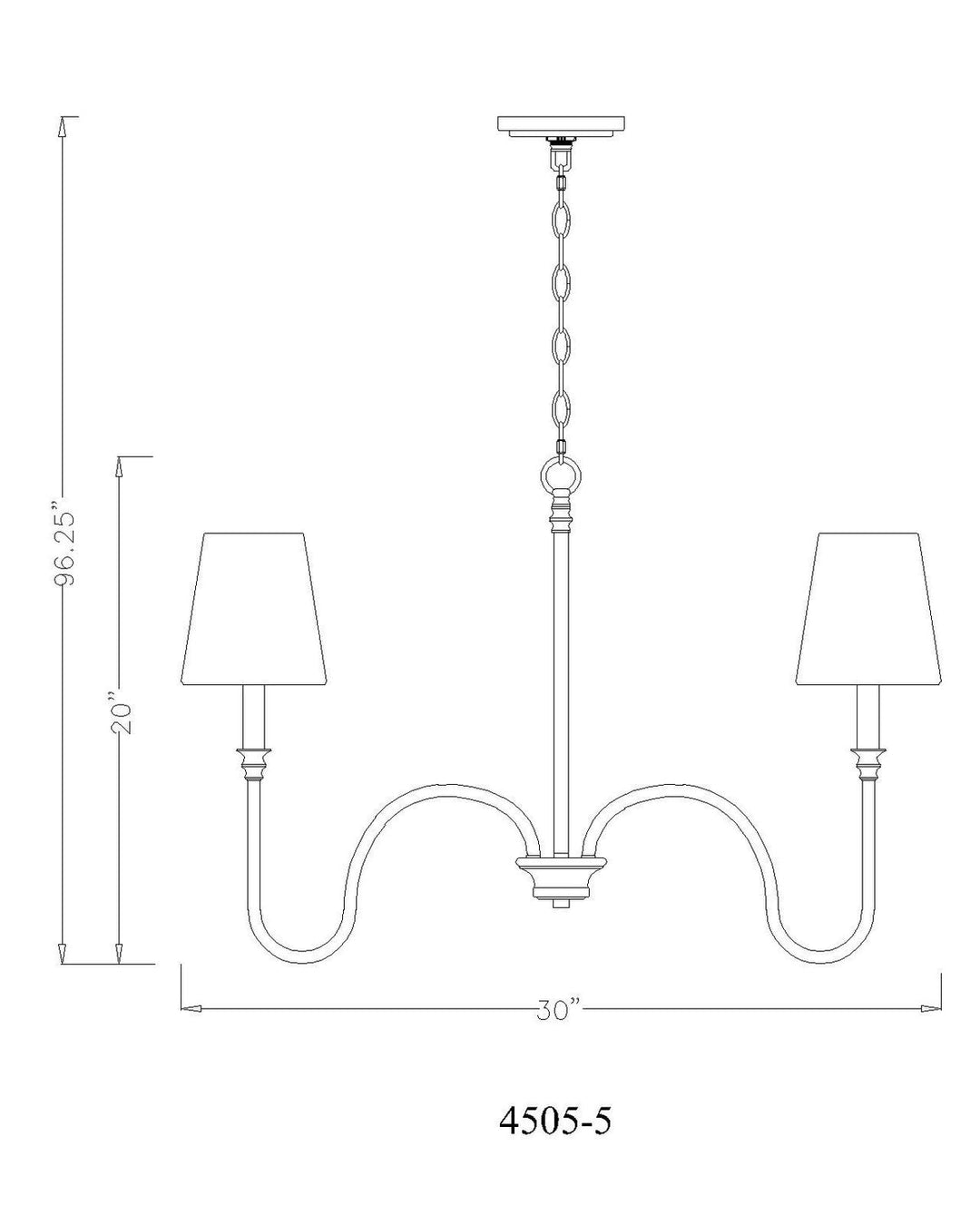 Jisele Five Light Chandelier in Matte Black Z-Lite Canada