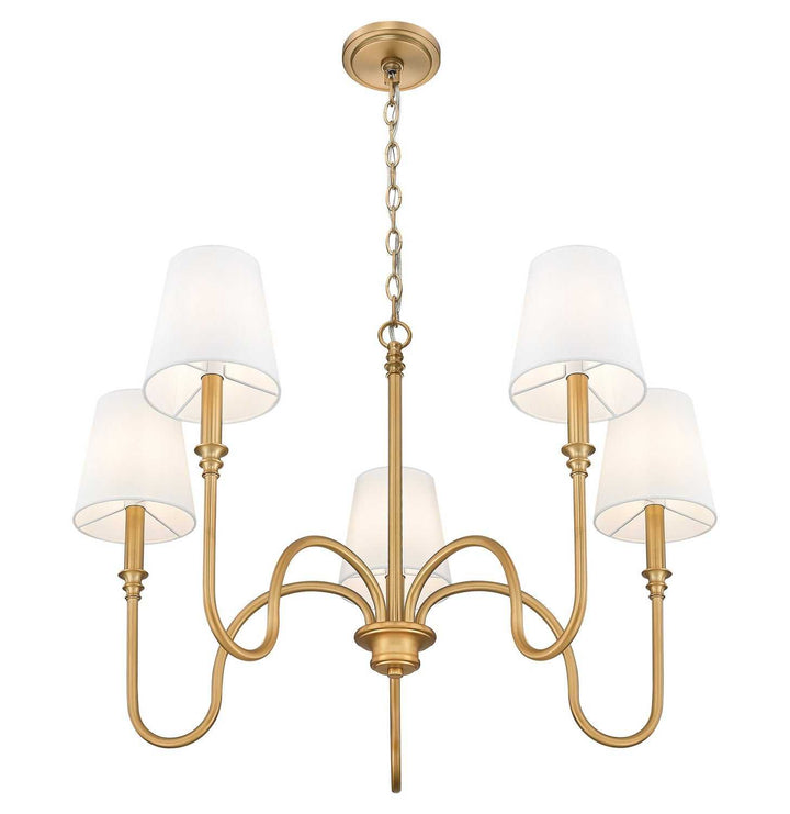 Jisele Five Light Chandelier in Rubbed Brass Z-Lite Canada