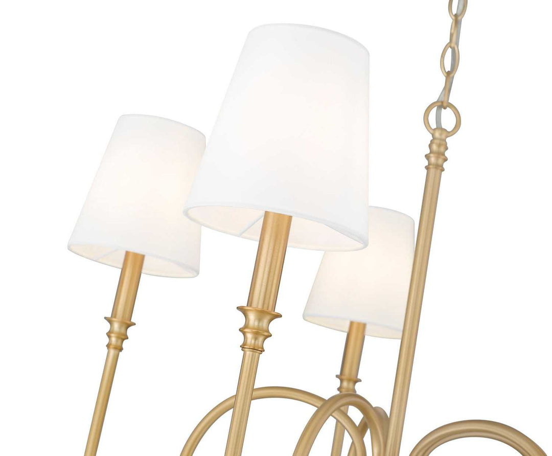 Jisele Five Light Chandelier in Rubbed Brass Z-Lite Canada
