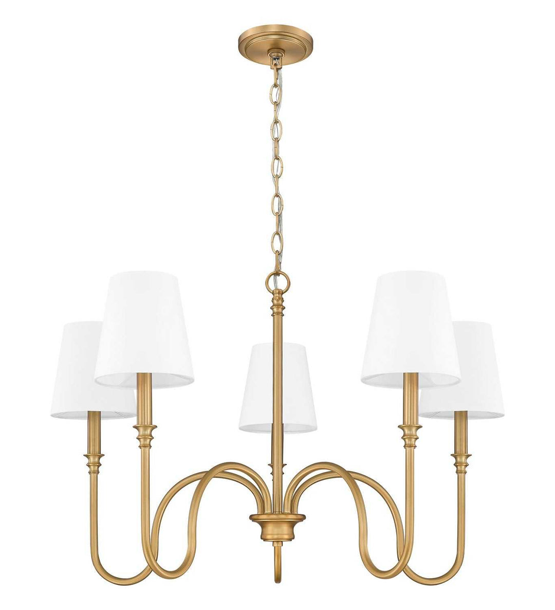 Jisele Five Light Chandelier in Rubbed Brass Z-Lite Canada