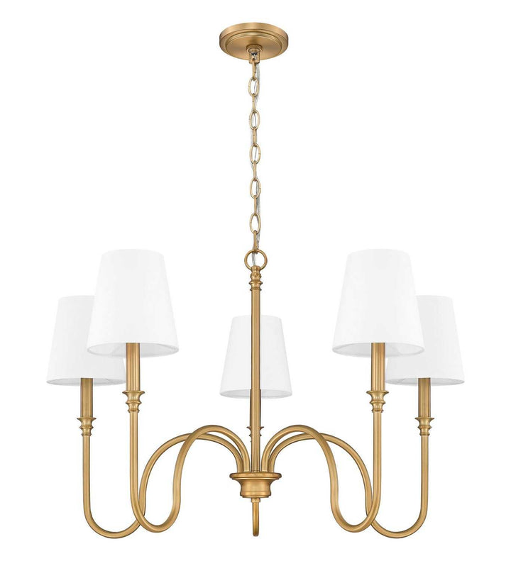 Jisele Five Light Chandelier in Rubbed Brass Z-Lite Canada