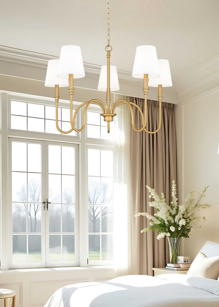 Jisele Five Light Chandelier in Rubbed Brass Z-Lite Canada