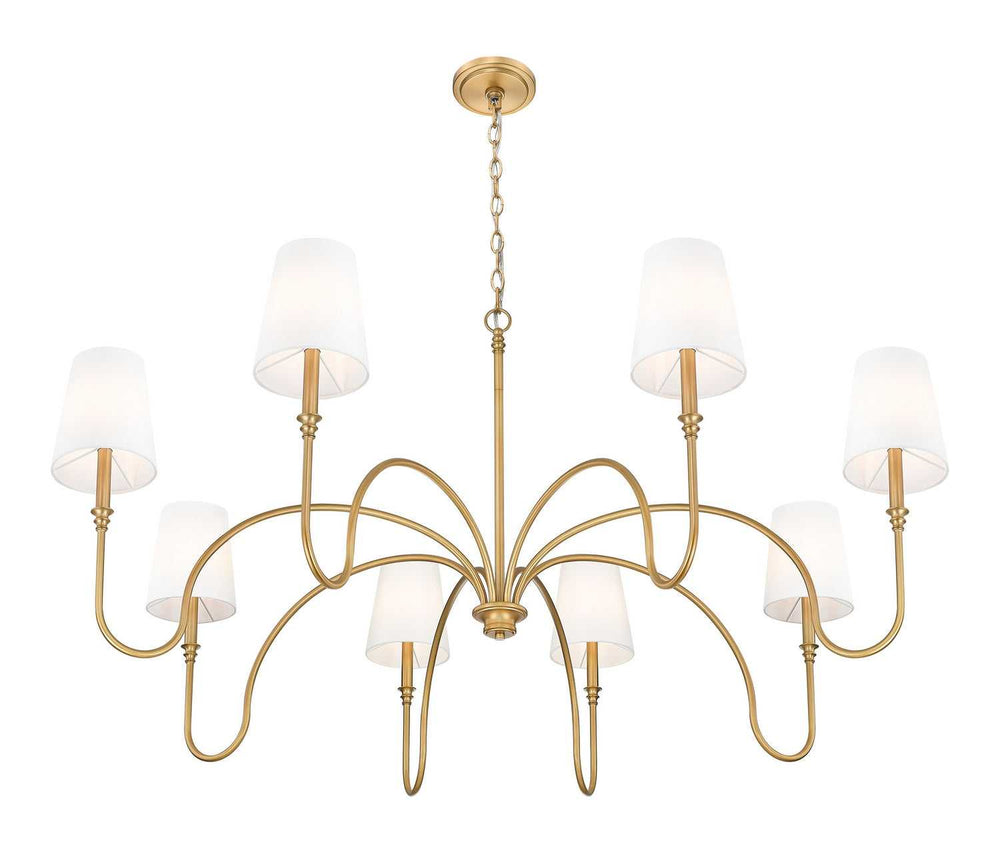 Jisele Eight Light Chandelier in Rubbed Brass Z-Lite Canada