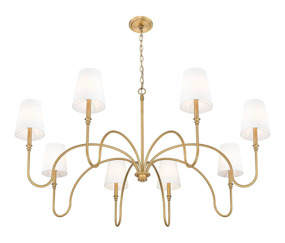 Jisele Eight Light Chandelier in Rubbed Brass Z-Lite Canada