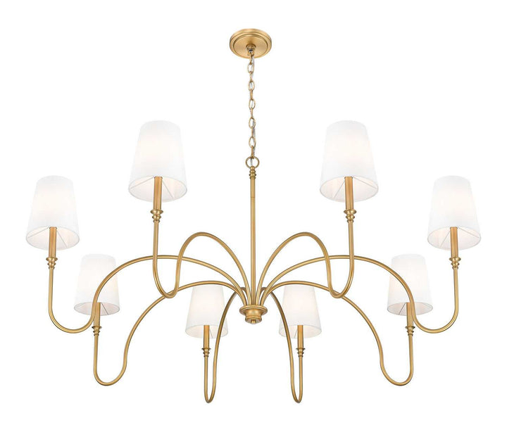 Jisele Eight Light Chandelier in Rubbed Brass Z-Lite Canada