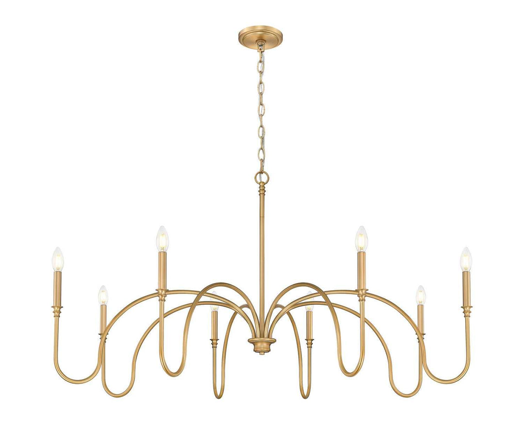 Jisele Eight Light Chandelier in Rubbed Brass Z-Lite Canada