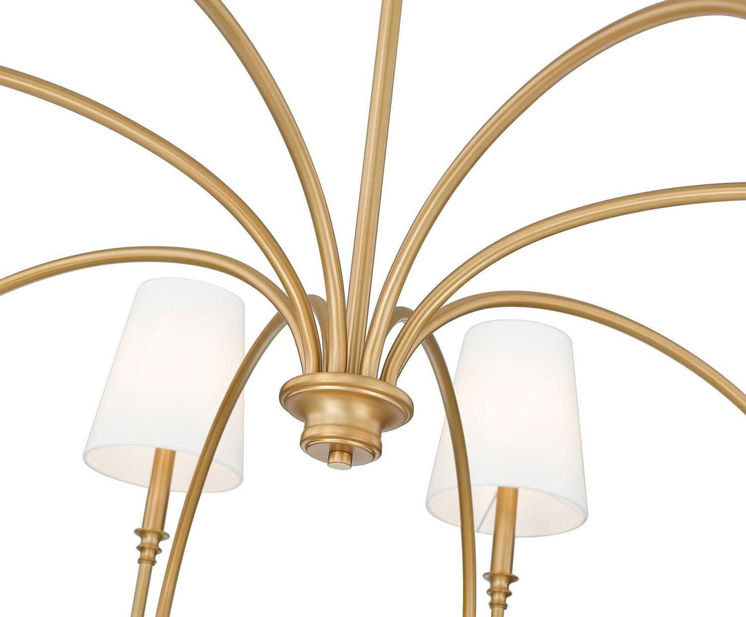 Jisele Eight Light Chandelier in Rubbed Brass Z-Lite Canada