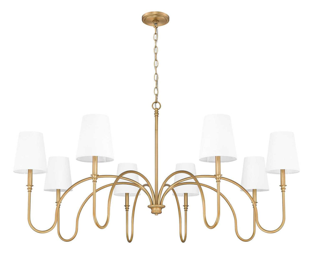Jisele Eight Light Chandelier in Rubbed Brass Z-Lite Canada