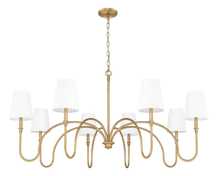 Jisele Eight Light Chandelier in Rubbed Brass Z-Lite Canada