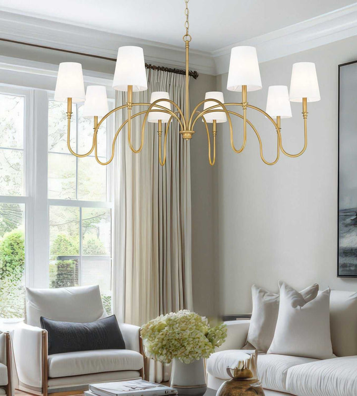 Jisele Eight Light Chandelier in Rubbed Brass Z-Lite Canada
