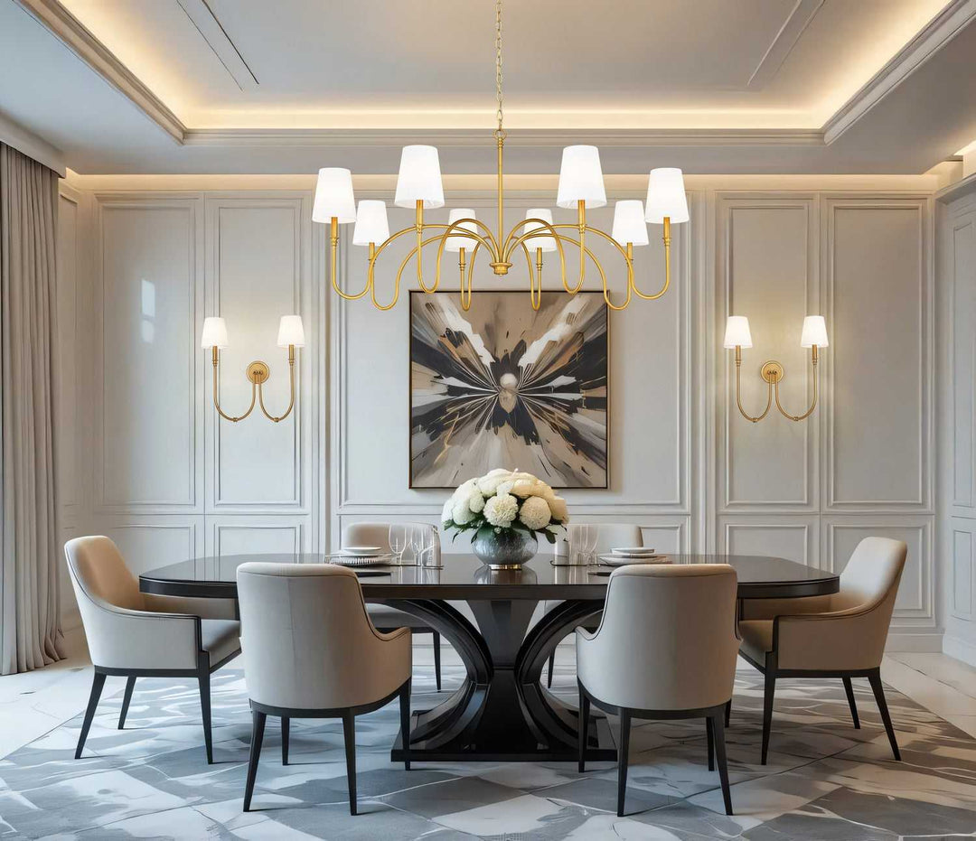 Jisele Eight Light Chandelier in Rubbed Brass Z-Lite Canada